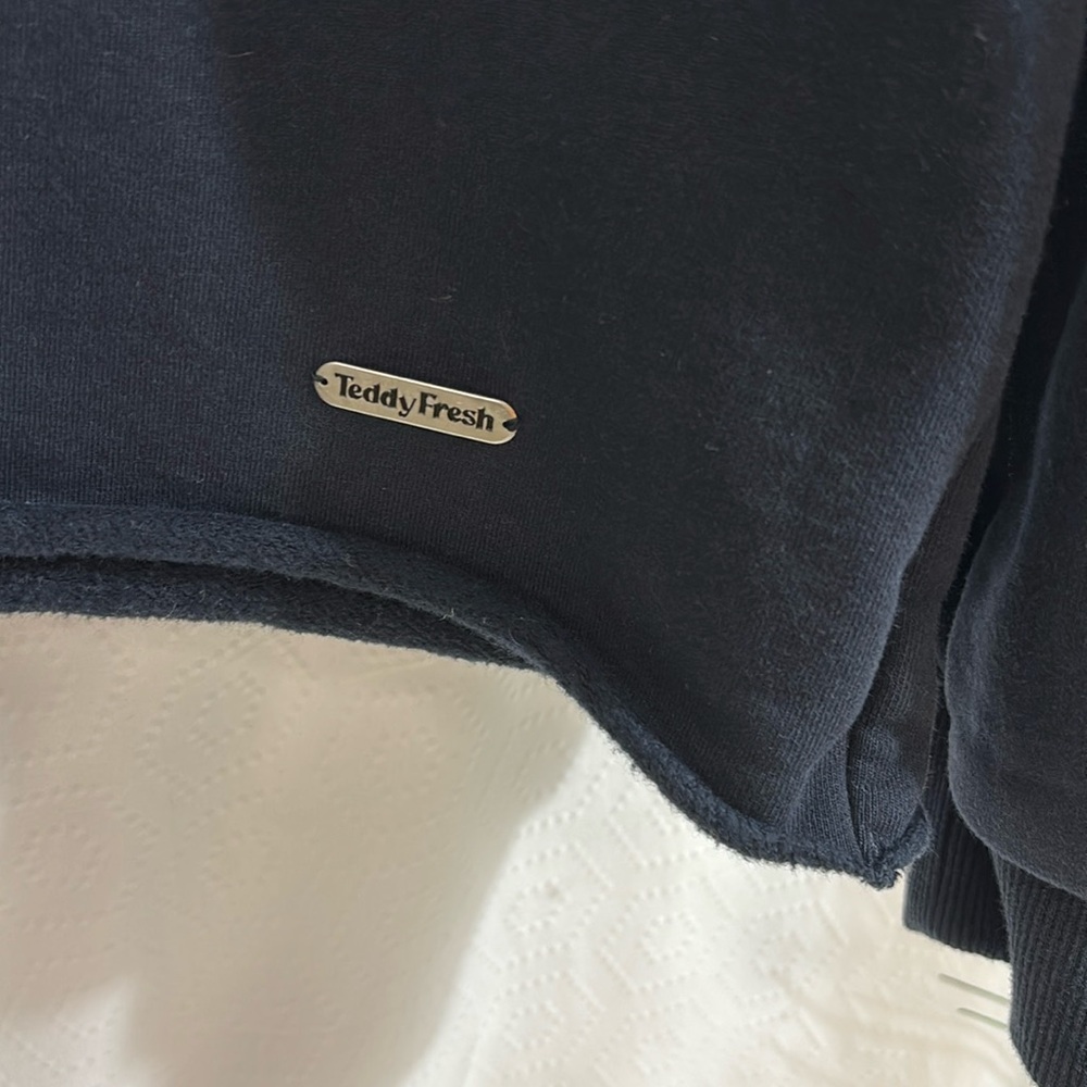 TEDDY FRESH - Women's Logo Crop Hoodie large - Picture 2 of 8
